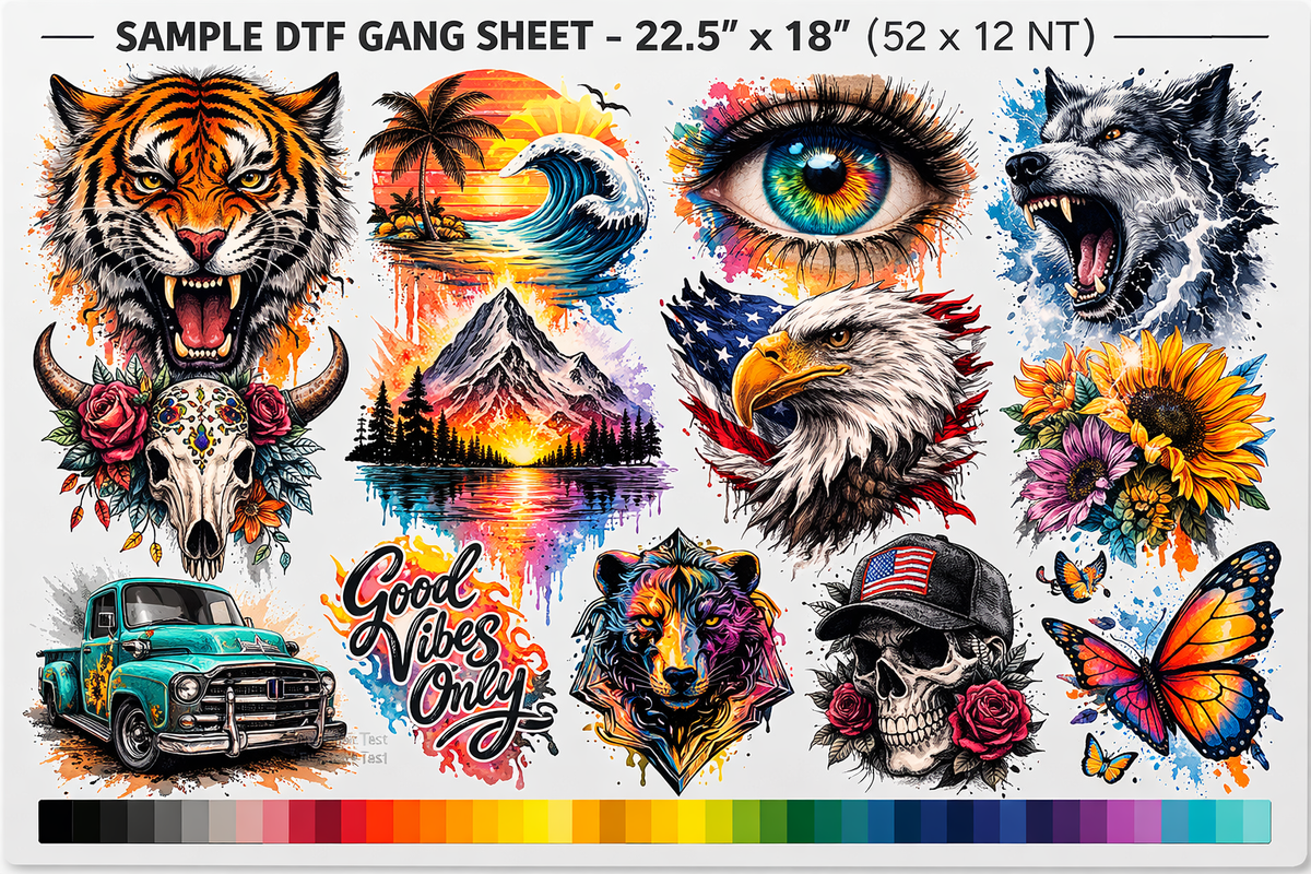 DTF Samples – Your Artwork